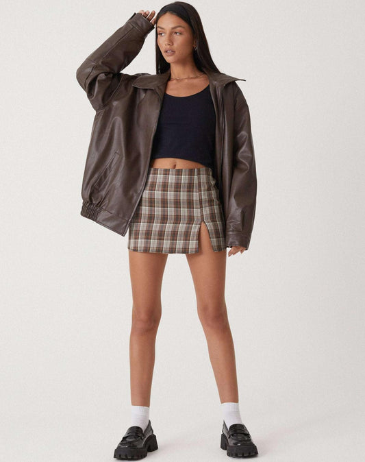 Raven Women's Jacket | Leather, Oversized, Bomber Style